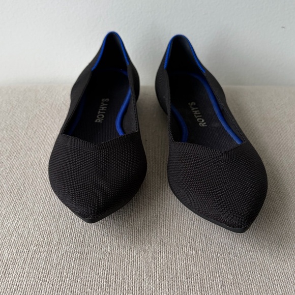 ROTHY'S The Point Ballet Flats Slip-On Lightweight Black Size 9 - Picture 8 of 8